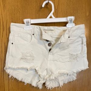 Bullhead Denim Co. White High Rise Shorts Size 24